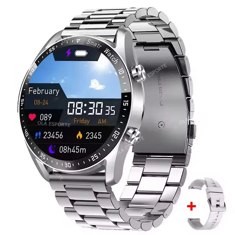 Smartwatch NFC z funkcją rozmów Bluetooth i GPS Wh22szstrap