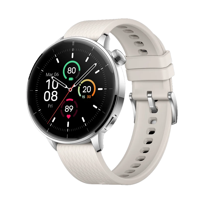 Smartwatch OnePlus Watch 3 43 mm z AMOLED, GPS i NFC Srebrny
