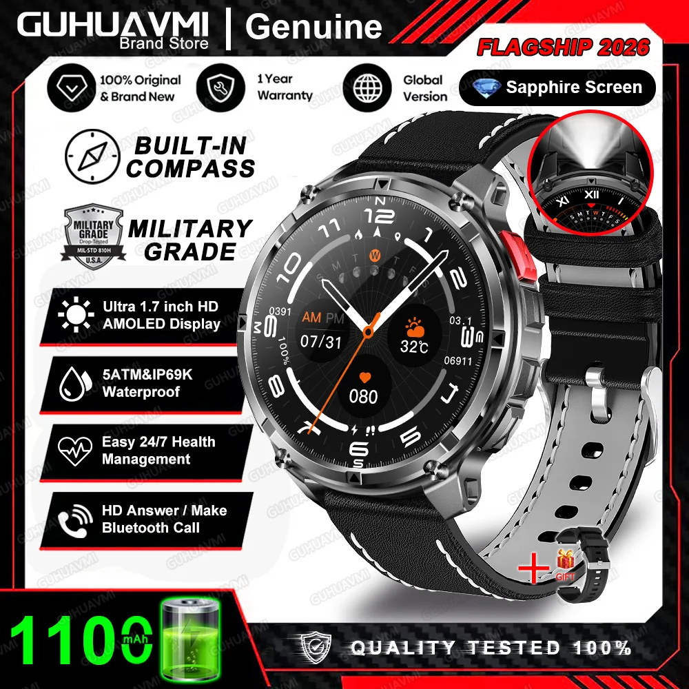 Smartwatch outdoor T-Rex 3 Pro z GPS, AMOLED i baterią 1100 mAh Starlight leather
