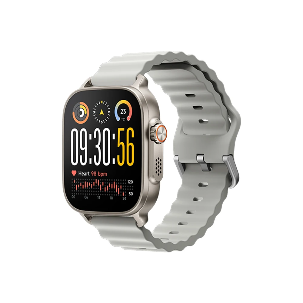 Smartwatch realme Watch 5 z GPS i ekranem AMOLED 1,97 cala Srebrny
