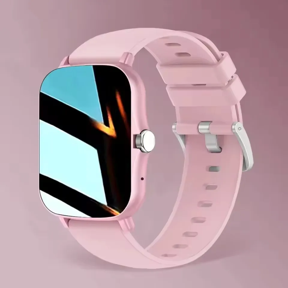 Smartwatch sportowy z funkcją połączeń i sterowaniem muzyką Różowy