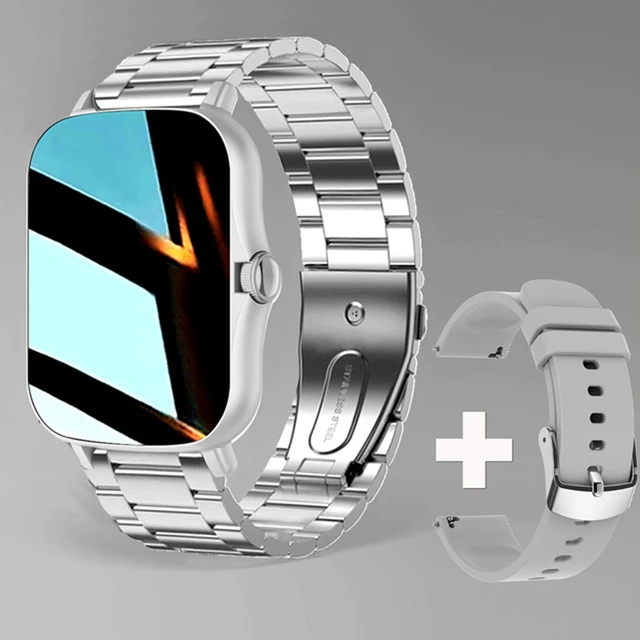 Smartwatch sportowy z funkcją połączeń i sterowaniem muzyką Silver20szstrap