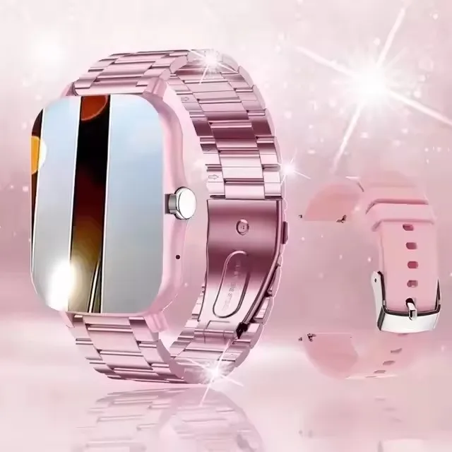 Smartwatch z funkcją rozmów i ekranem dotykowym do iPhone i Android Pk20szstrap