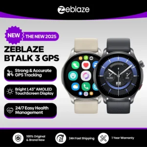 Smartwatch Zeblaze Btalk 3 z GPS i ekranem AMOLED 1,43 cala Kremowy