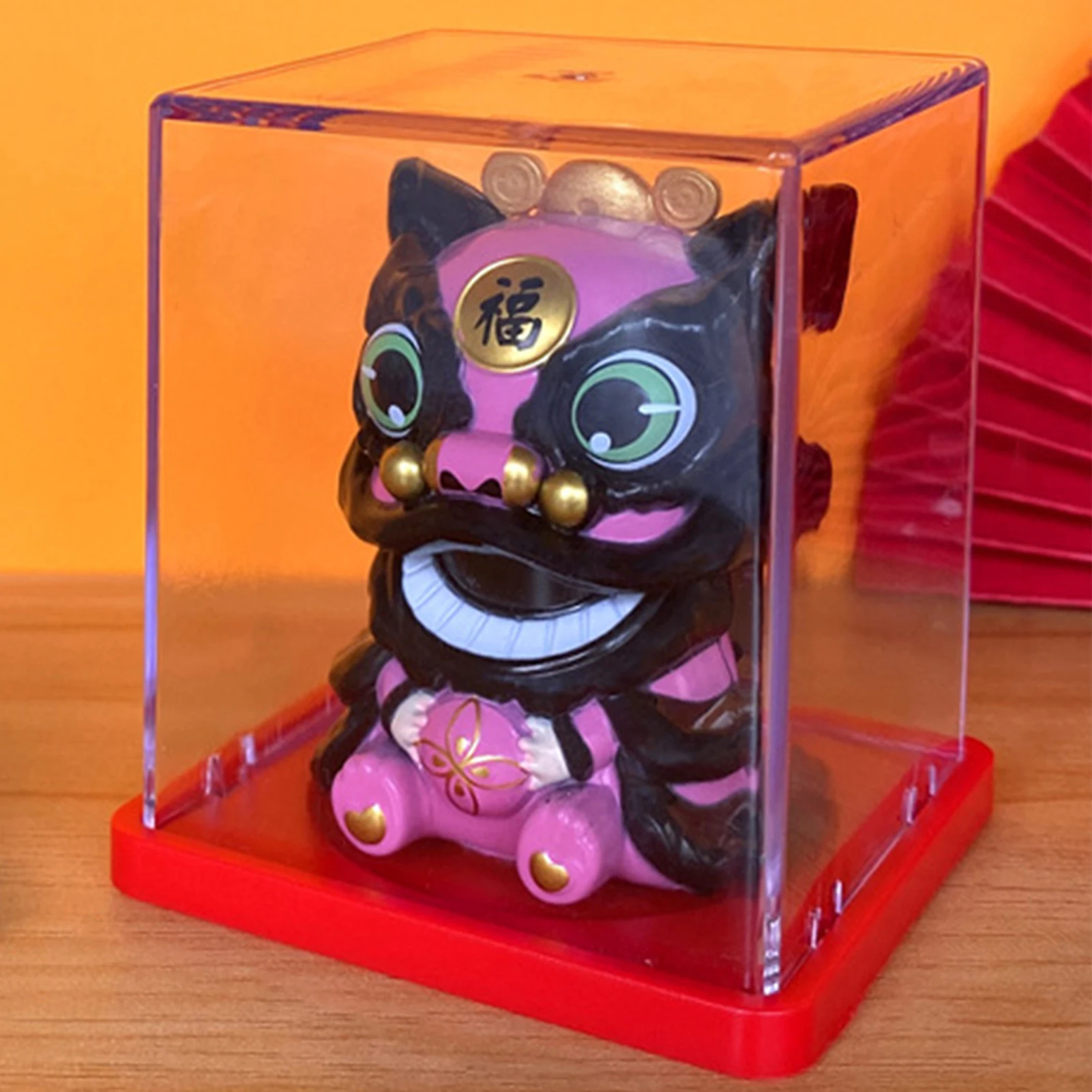 Solarny kot na szczęście Maneki Neko machający łapką Zielony