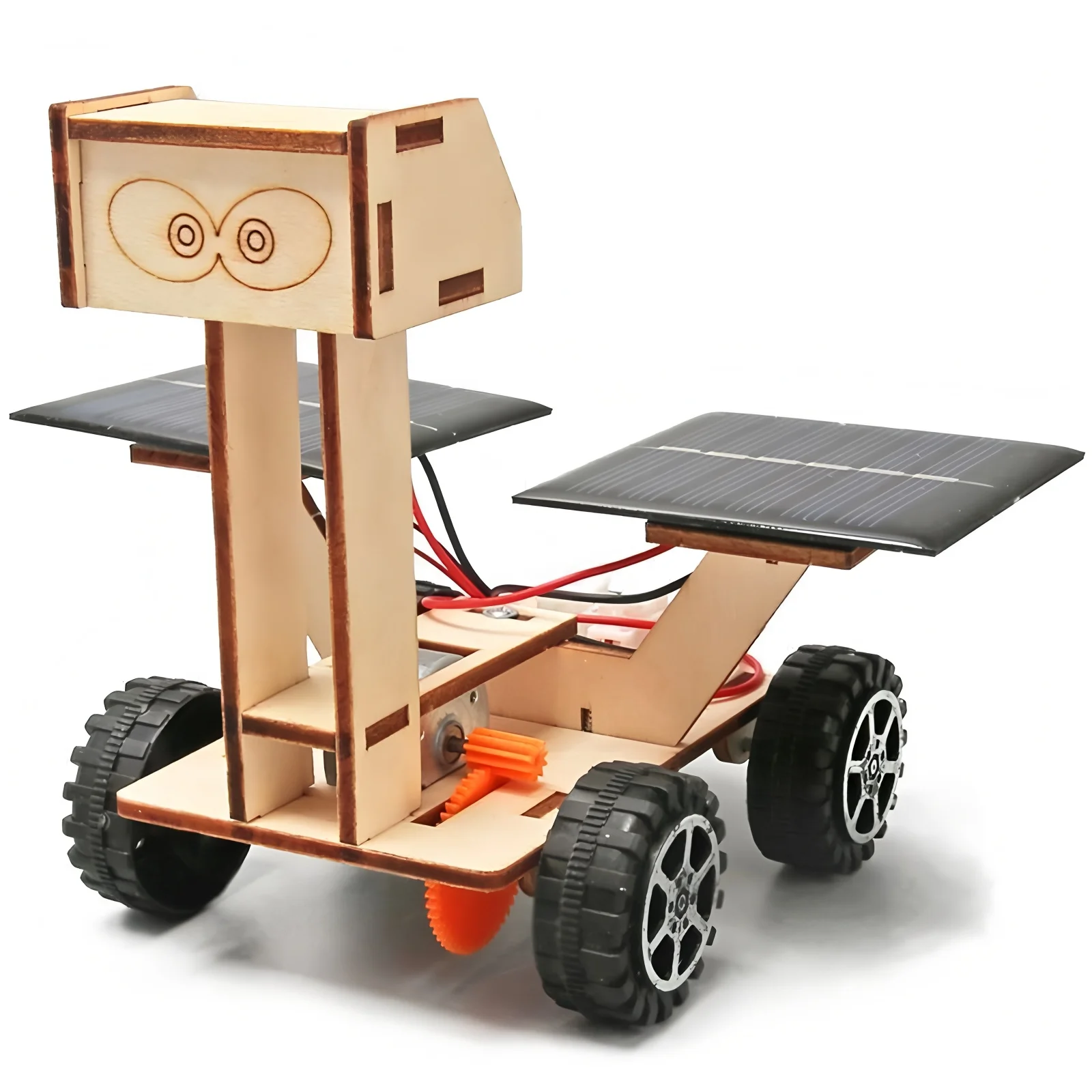 Solarny łazik księżycowy - drewniany model do złożenia DIY Lunar rover