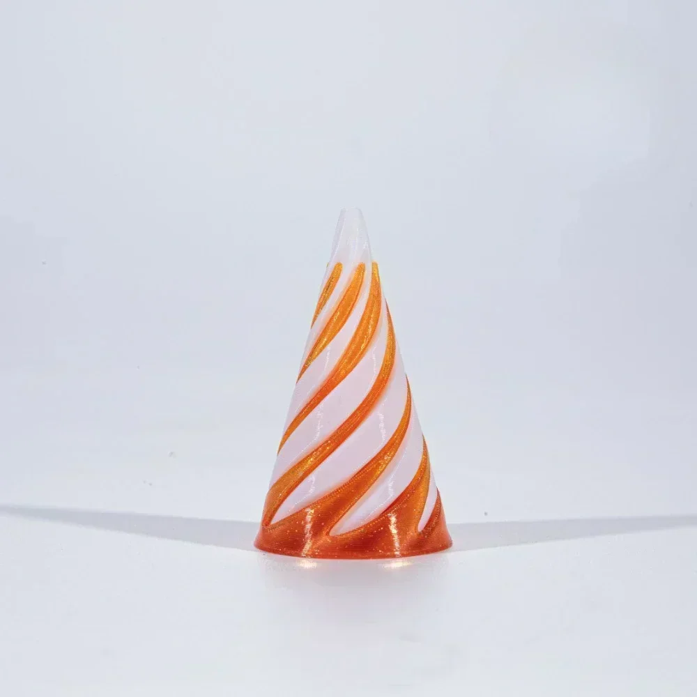 Spiralna zabawka antystresowa 3D – obrotowa rzeźba Bordowy