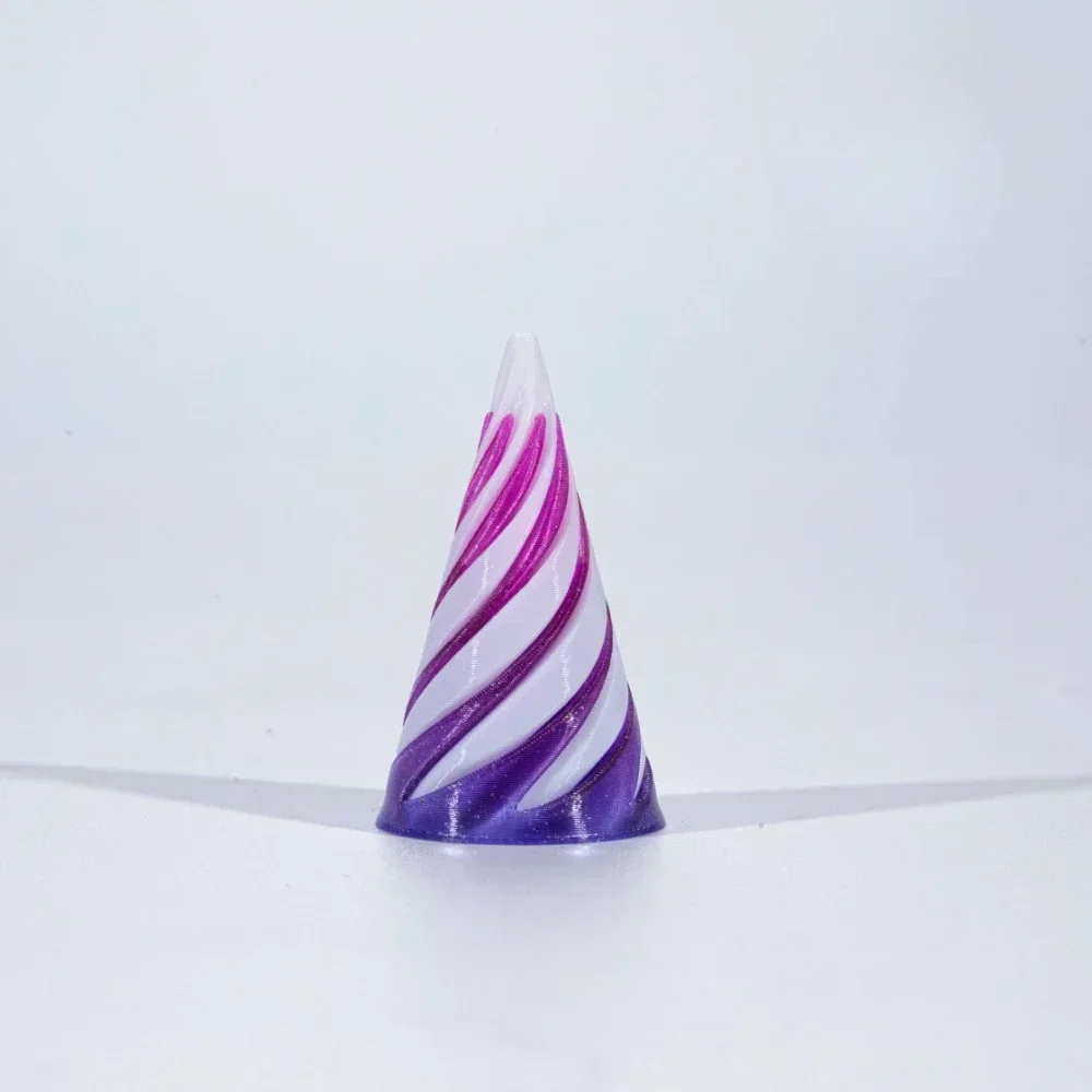 Spiralna zabawka antystresowa 3D – obrotowa rzeźba Czekolada