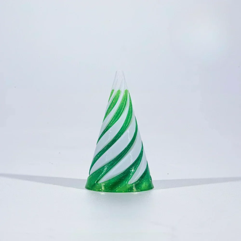 Spiralna zabawka antystresowa 3D – obrotowa rzeźba Jasny