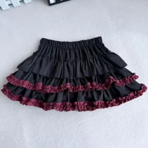 Spódniczka mini z koronką w stylu Y2k Lolita 7