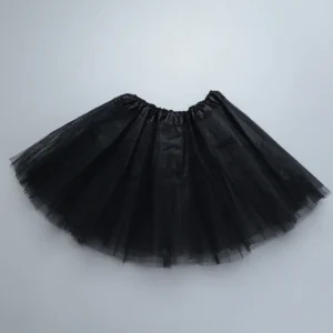 Spódniczka tutu baletowa tiulowa dla dziewczynki Czarny