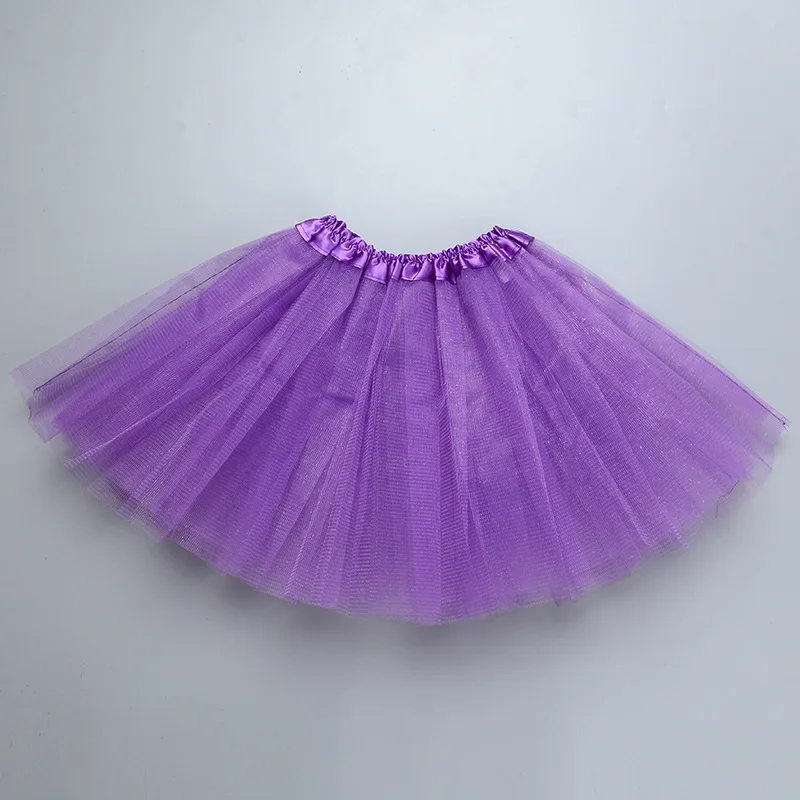 Spódniczka tutu baletowa tiulowa dla dziewczynki Fioletowy