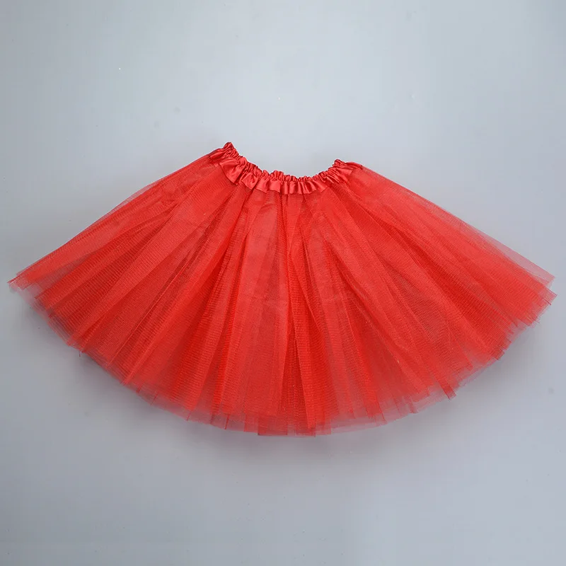 Spódniczka tutu baletowa tiulowa dla dziewczynki Czerwony