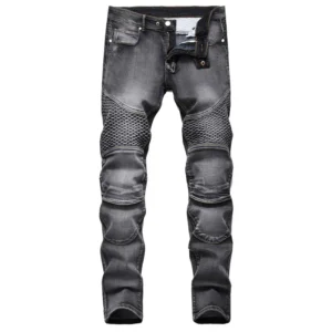 Spodnie motocyklowe jeansowe z ochraniaczami No zipper