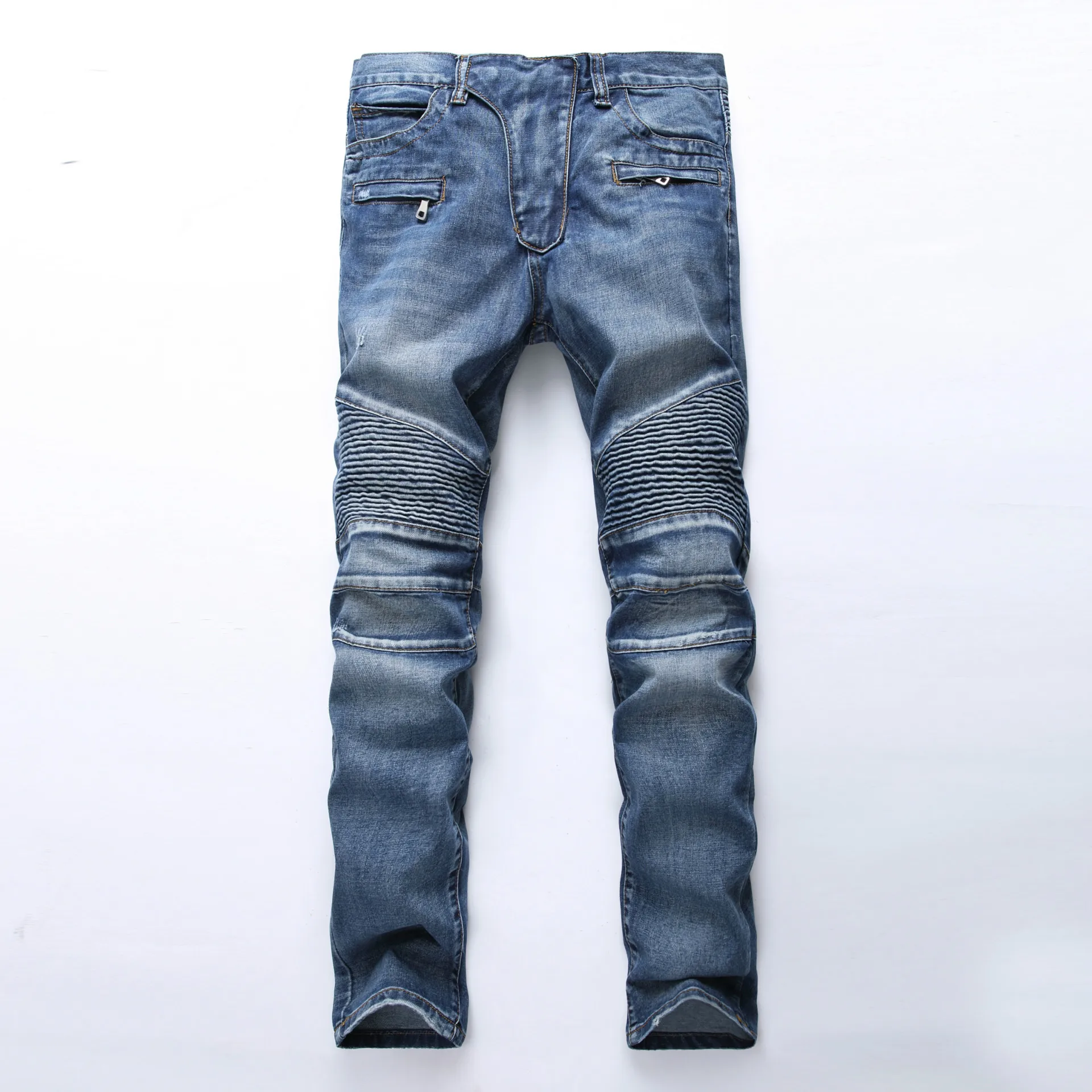 Spodnie motocyklowe jeansy z ochraniaczami Zipper style