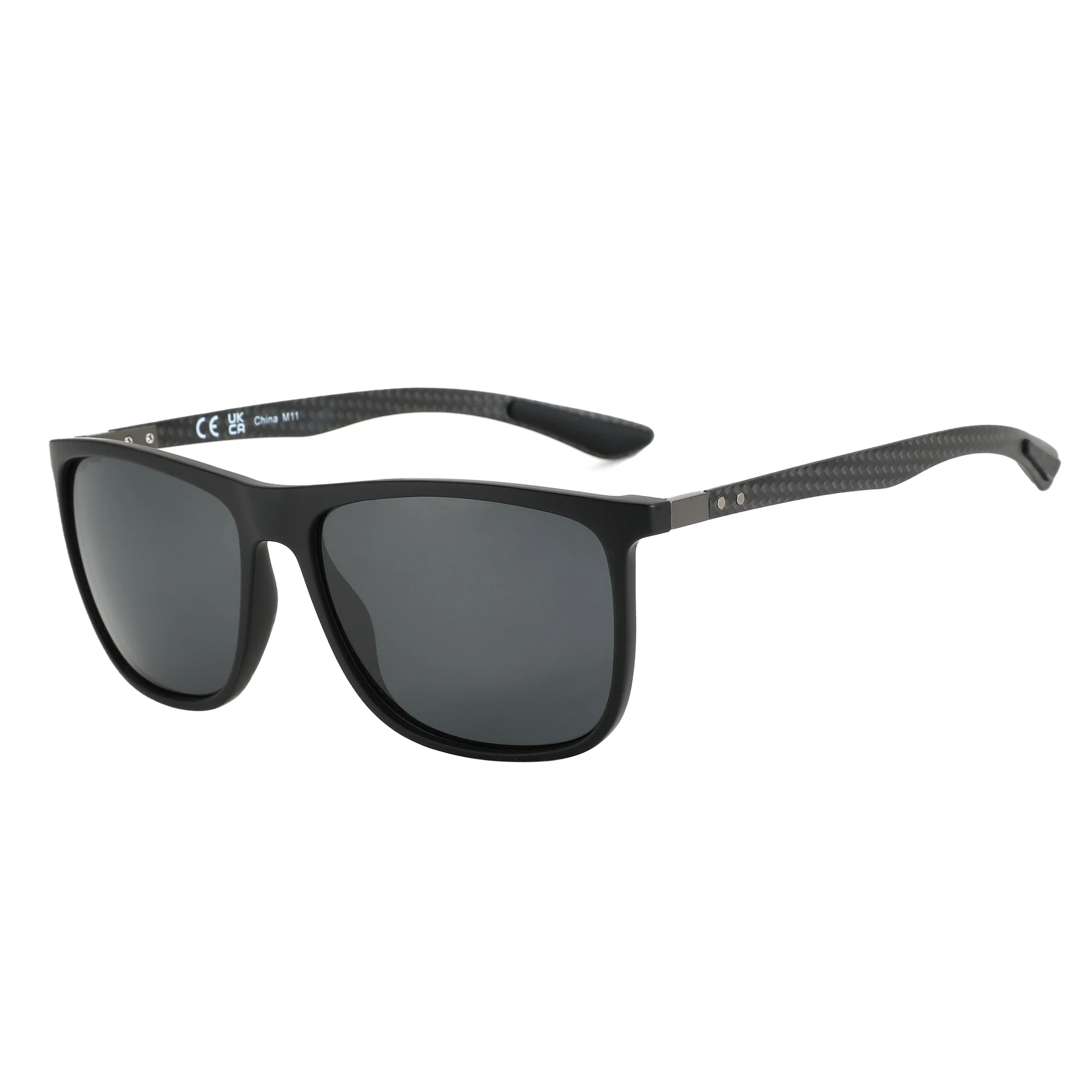 Spolaryzowane okulary przeciwsłoneczne ZENOTTIC z włókna węglowego UV400 001grey lens