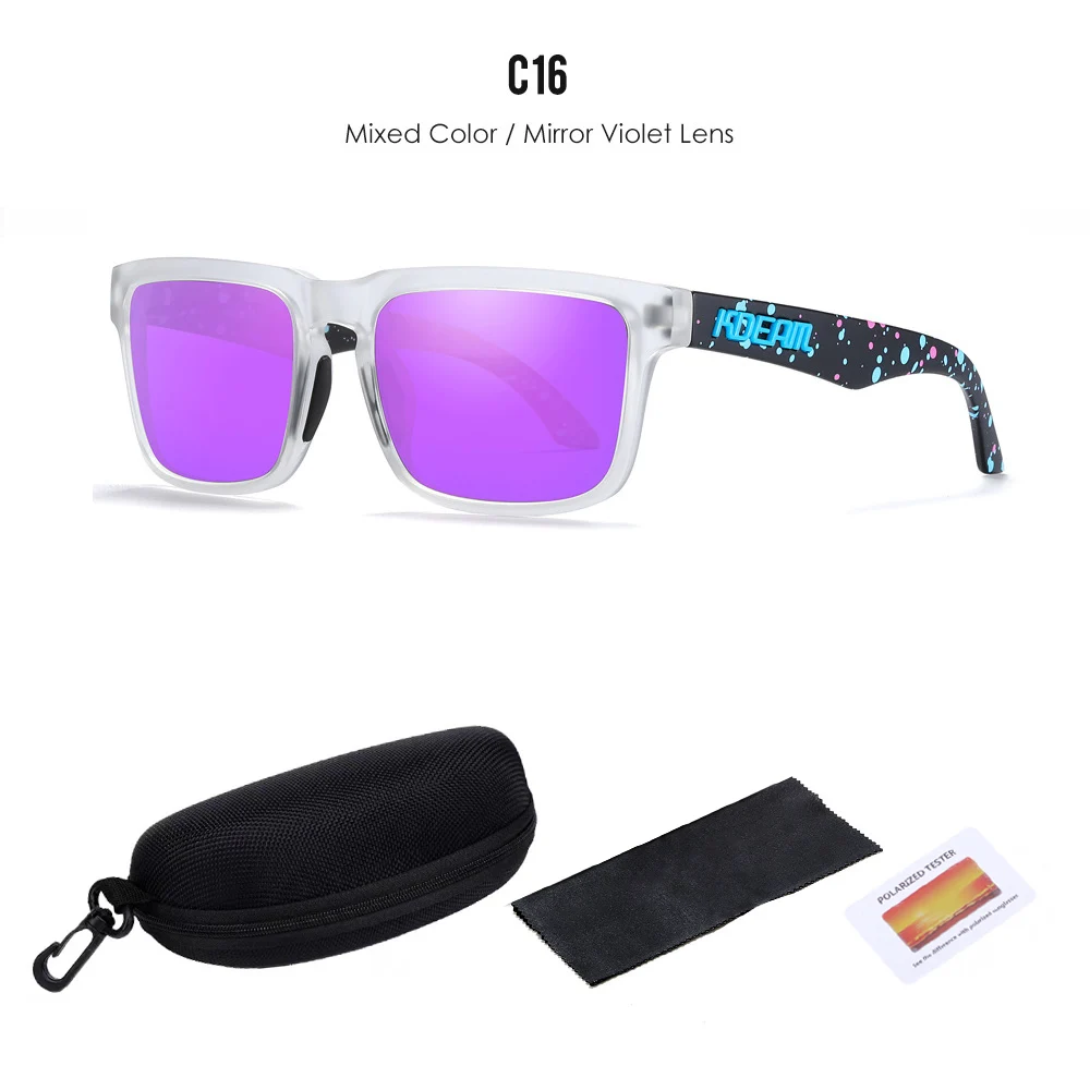 Spolaryzowane okulary przeciwsłoneczne Kdeam unisex C16