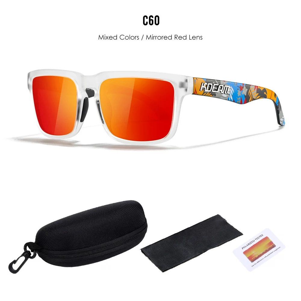 Spolaryzowane okulary przeciwsłoneczne Kdeam unisex C60