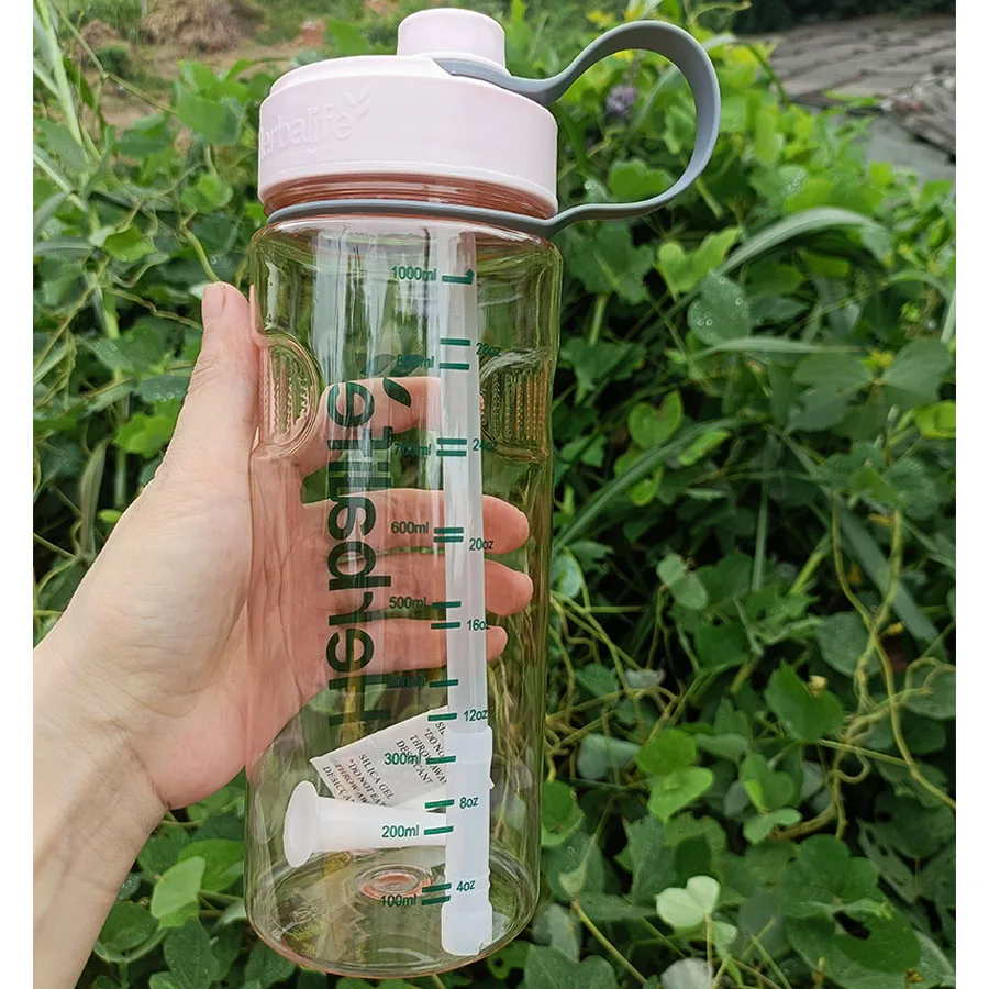 Sportowa butelka na wodę ze słomką 1000 ml Khaki