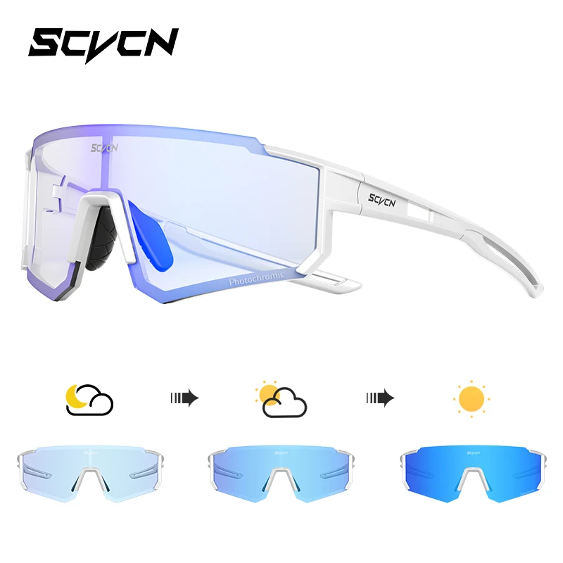 Sportowe okulary przeciwsłoneczne SCVCN UV400 dla rowerzystów Ph bl 09