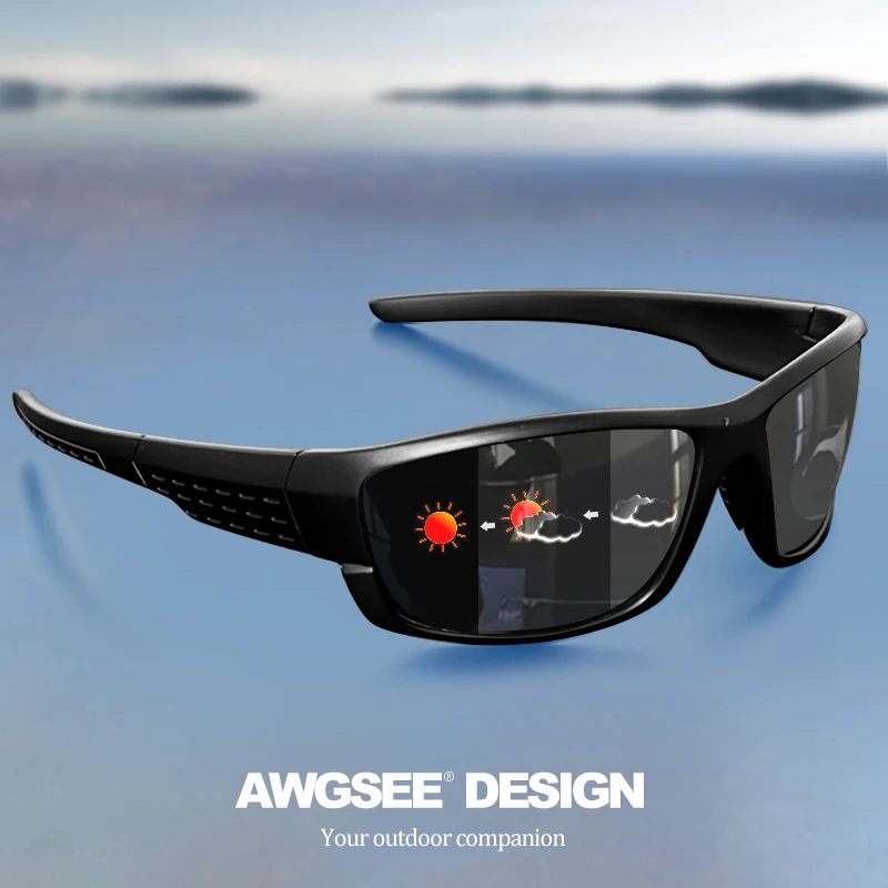 Sportowe okulary przeciwsłoneczne z polaryzacją i filtrem UV400 C2 photochromic