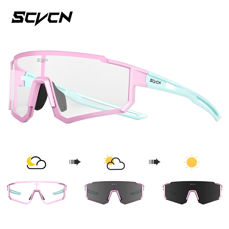 Sportowe okulary przeciwsłoneczne UV400 z fotochromem dla rowerzystów Photochromic 19