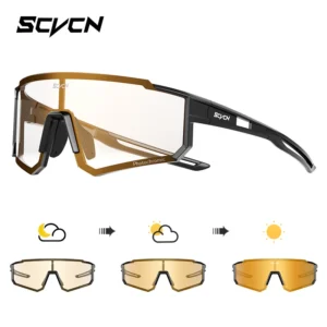 Sportowe okulary przeciwsłoneczne UV400 z fotochromem dla rowerzystów Photochromic go 04
