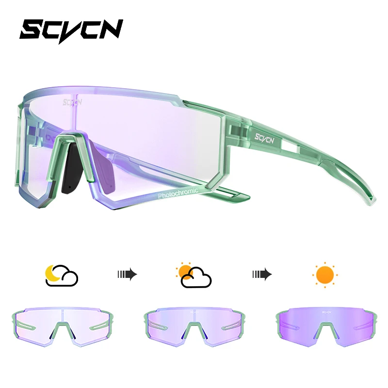 Sportowe okulary przeciwsłoneczne UV400 z fotochromem dla rowerzystów Photochromic pu 21