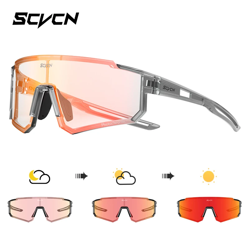 Sportowe okulary przeciwsłoneczne UV400 z fotochromem dla rowerzystów Photochromic re 16