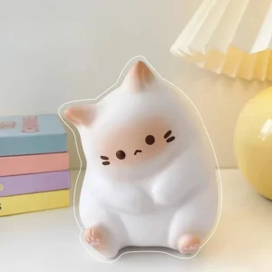 Squishy kot - miękka zabawka antystresowa na biurko Jasnożółty