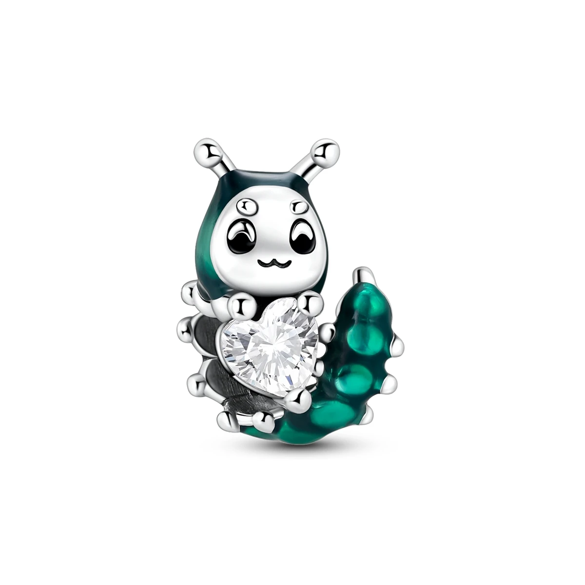 Srebrne charmsy 925 owady motyle świetliki do bransoletek żółty fluorescencyjny