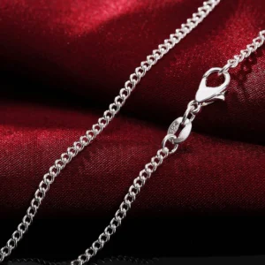 Srebrny łańcuszek próby 925 szerokość 2 mm Width 2mm