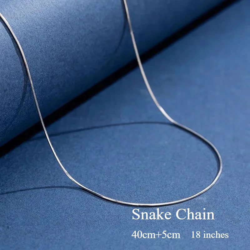 Srebrny łańcuszek damski próby 925 do wisiorków Snake chain