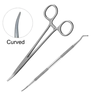 Stalowe cążki do paznokci u stóp i wrastających Curved set