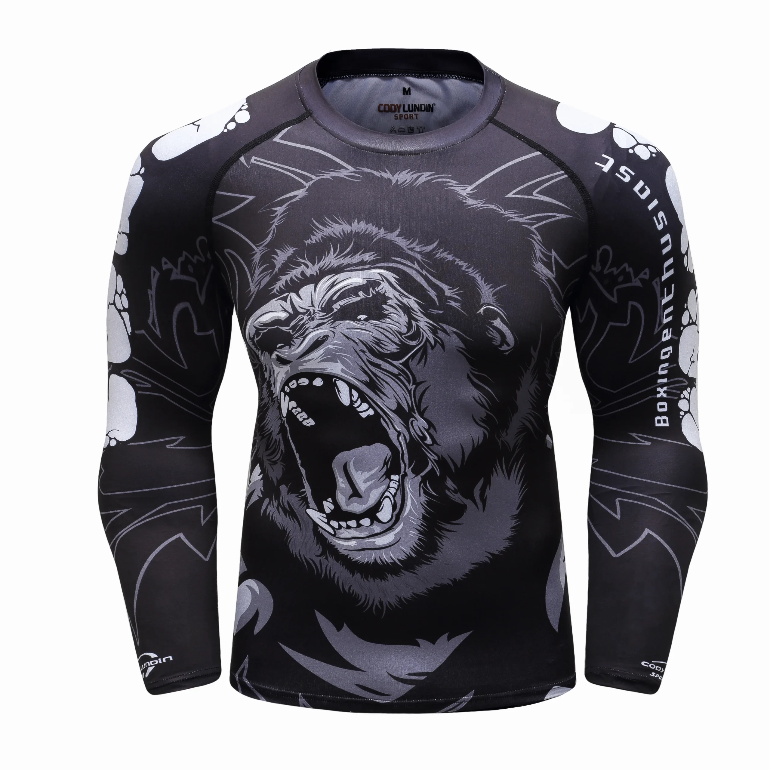 Strój do MMA i BJJ No-Gi – rashguard i spodenki komplet Long sleeve t shirt