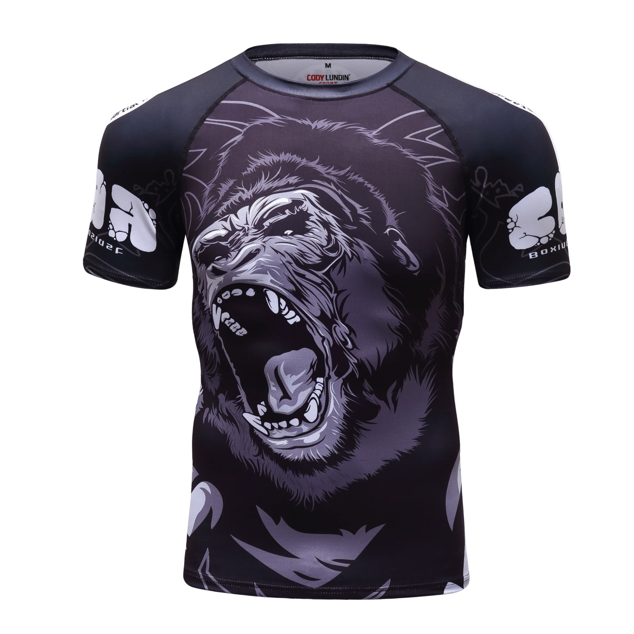 Strój do MMA i BJJ No-Gi – rashguard i spodenki komplet Short sleeve t shirt