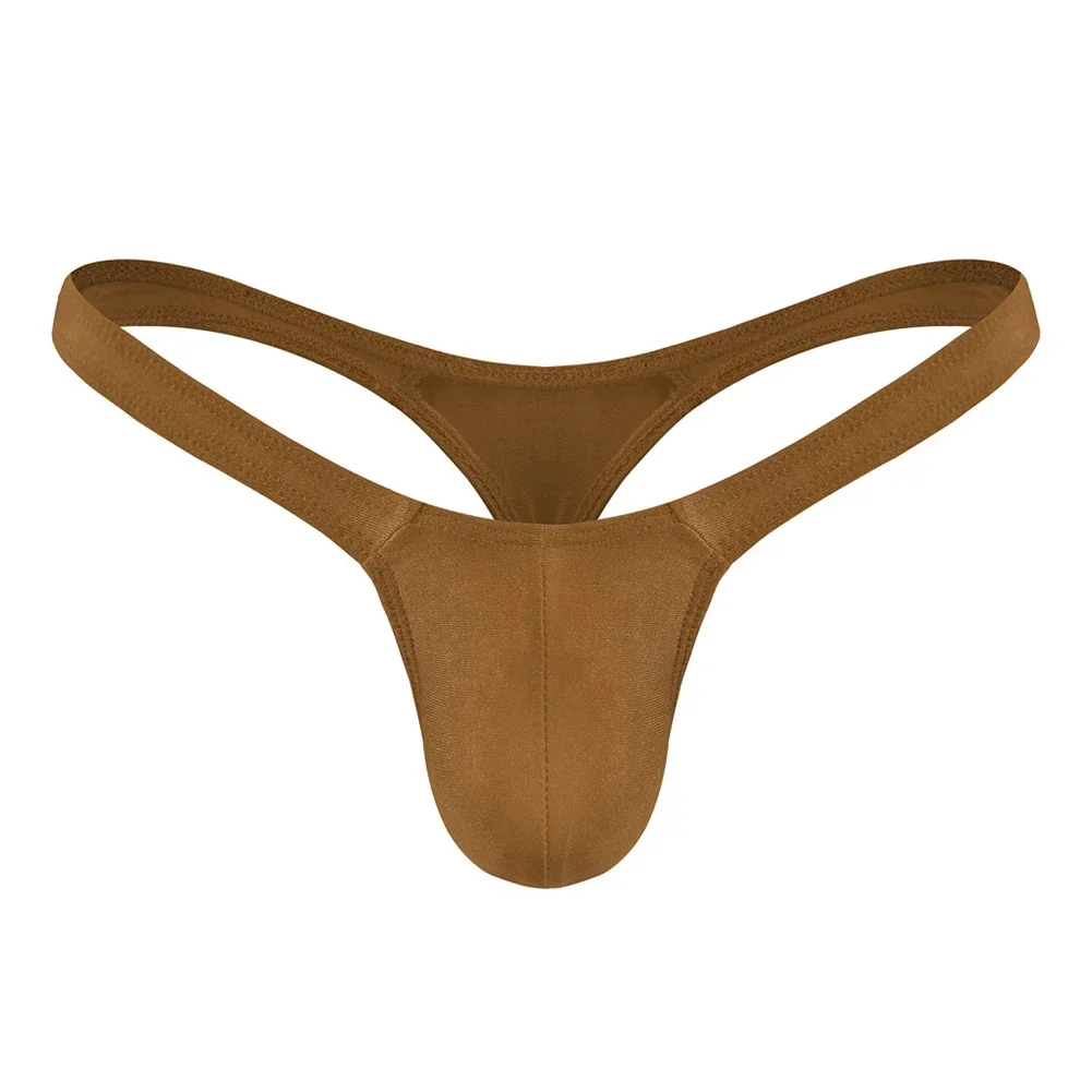 Stringi męskie T-back w jednolitym kolorze Khaki