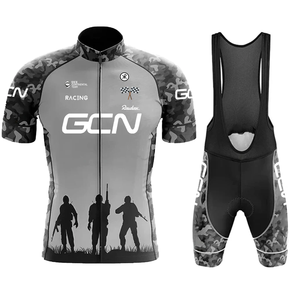 Strój kolarski męski koszulka i spodenki rowerowe zestaw Cycling set 10
