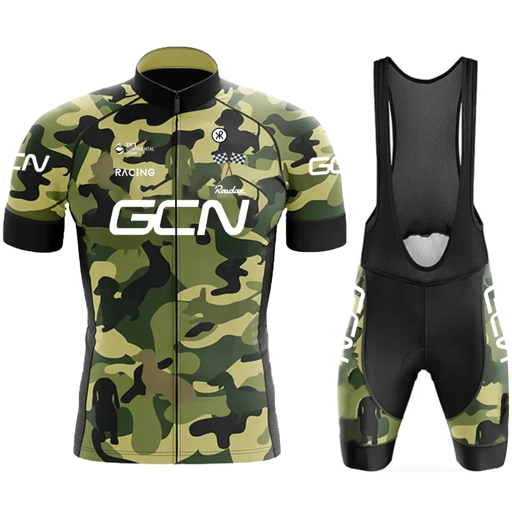 Strój kolarski męski koszulka i spodenki rowerowe zestaw Cycling set 6