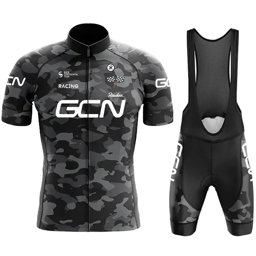 Strój kolarski męski koszulka i spodenki rowerowe zestaw Cycling set 8