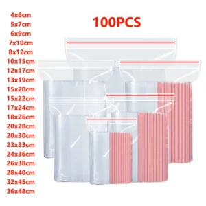 Strunowe woreczki foliowe zamykane 100 szt. 10x15cm()