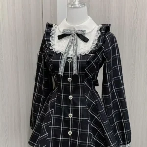 Słodka sukienka w stylu Lolita z kokardą 0261 dress