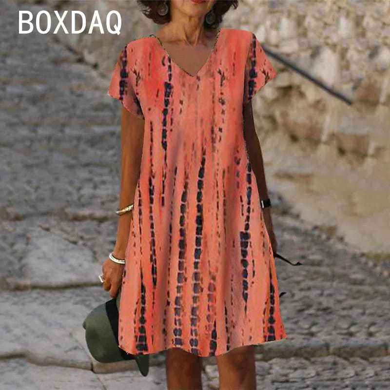 Sukienka plażowa w kwiaty duże rozmiary do 6XL Khaki