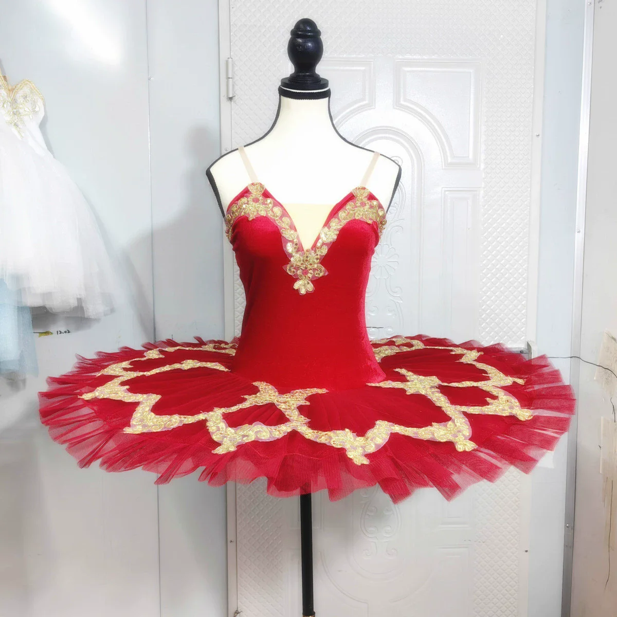 Baletowa sukienka tutu dla dziewczynki i mamy, family look Czerwony