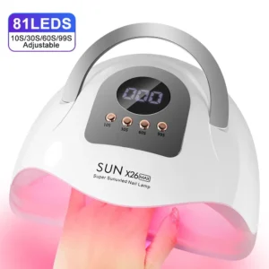 Suszarka do paznokci X26 MAX 81 LED z czujnikiem i timerem Sun x26 max