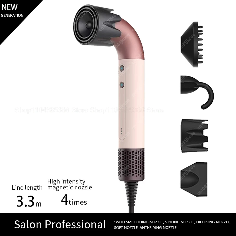 Suszarka do włosów z jonizacją ujemną nakładki do Dyson Różowy