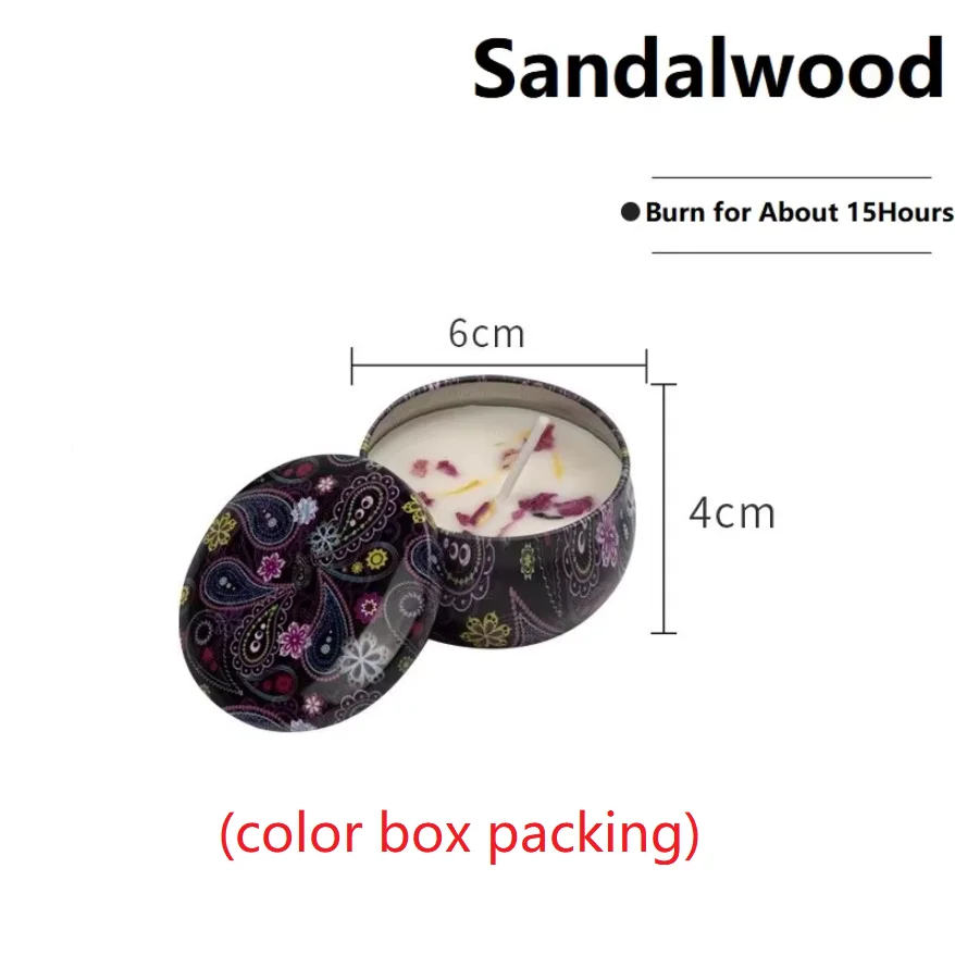 Świeca zapachowa sojowa w puszce – wiele zapachów Sandalwood