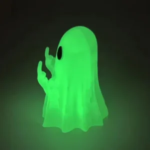 Świecąca figurka duszka – śmieszna ozdoba na Halloween i do auta Khaki