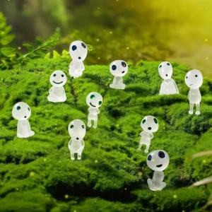 Świecące figurki duchów do akwarium i terrarium - 10 szt. Jasnoszary