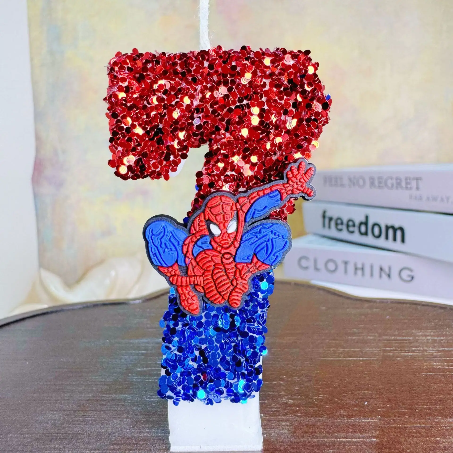 Świeczka cyfrowa na tort urodzinowy z motywem Spider-Mana 7